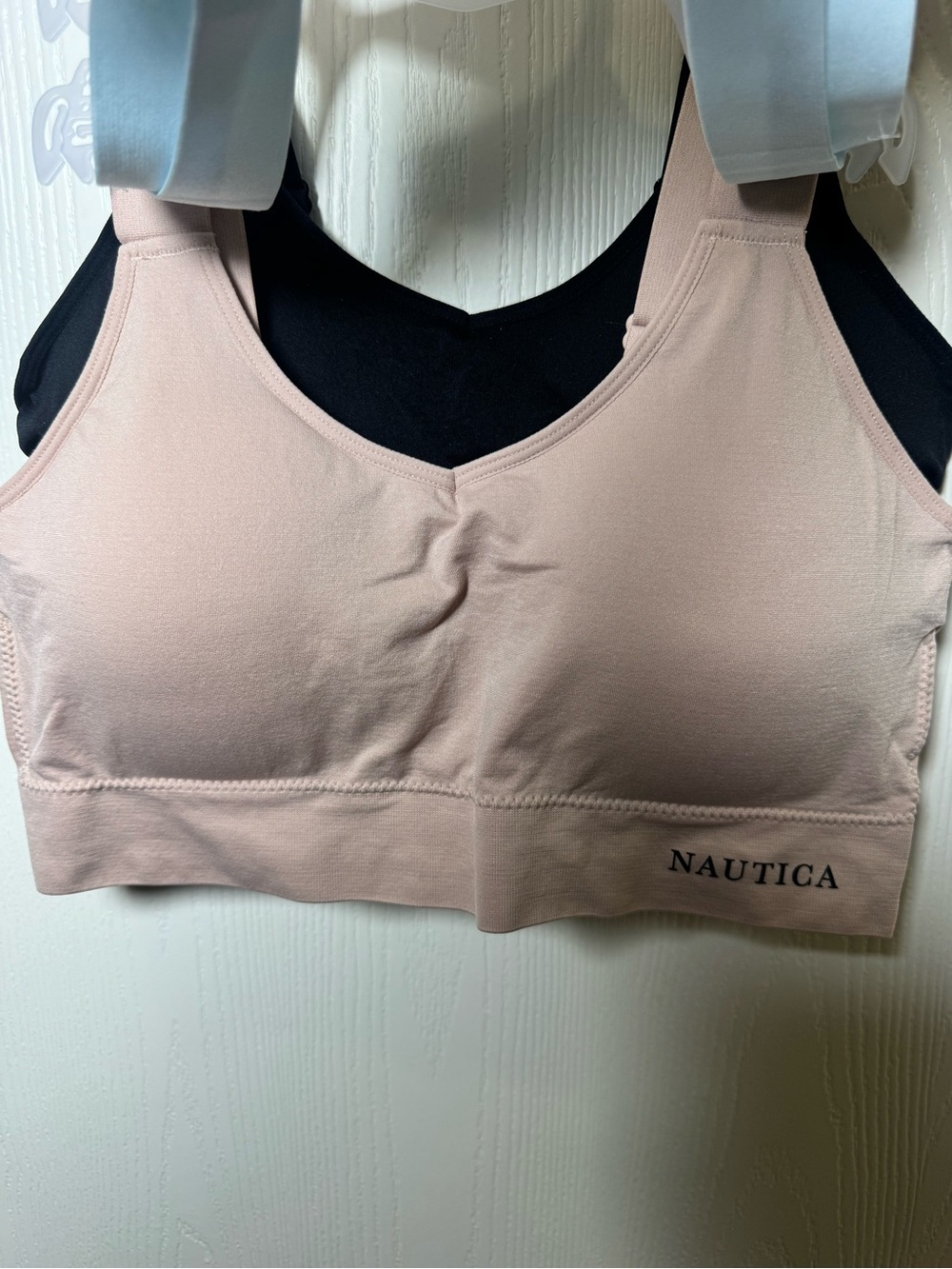 Nautica Bralette Set in Light Blue, Blush & Black - Picture 2 of 7